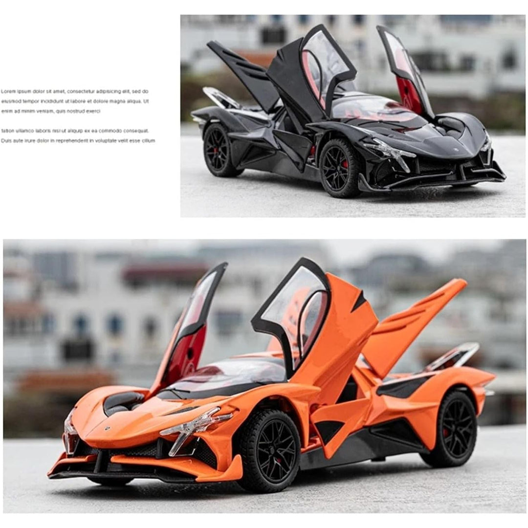 Apollo Helios Diecast Metal Car Model Collectible Car 1/24 Scale Toy Car Gift(Black) - Just Closeouts Canada Inc.