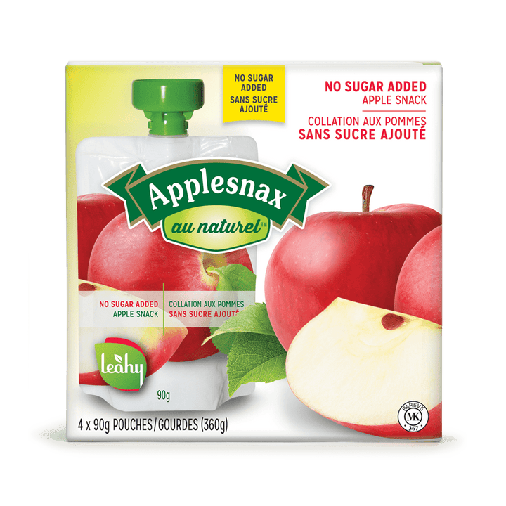 Applesnax Apple Unsweetened Pouches 4 Pouches X 90G - Just Closeouts Canada Inc.055369903127