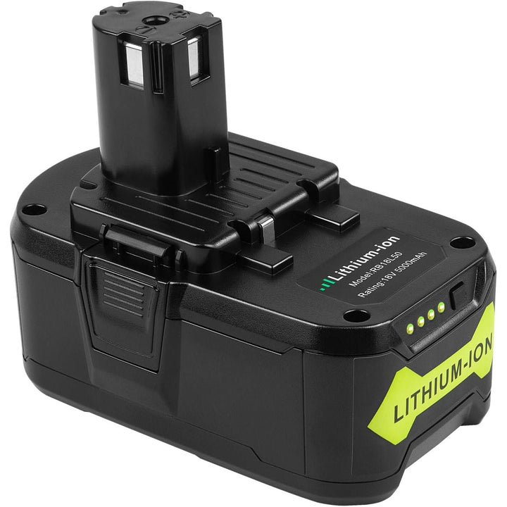 ARyee 18V 5000mAh Batterry Lithium Ion Replacement Battery for Ryobi P102 P103 P104 P105 P107 P108 P109 BPL - 1815 BPL - 1820G BPL1820 BPL18151 Cordless Power Tools - Just Closeouts Canada Inc.
