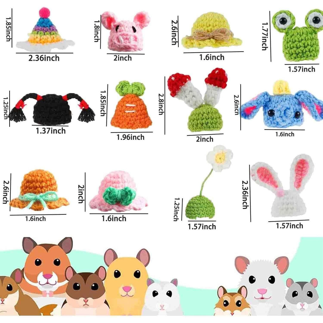 Assorted Knitted Mini Party Hats for Small Pets, 12-Pack - Just Closeouts Canada Inc.X004P4YR43