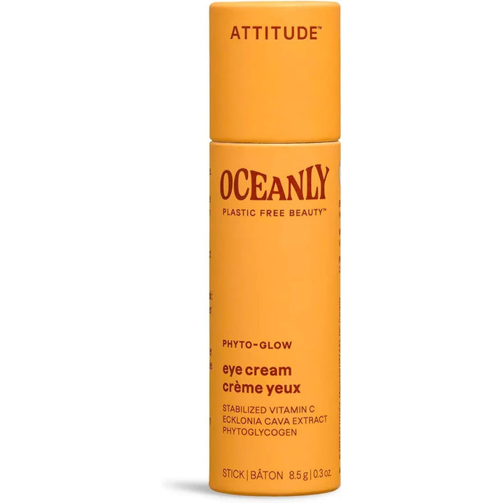 ATTITUDE Oceanly Eye Cream Stick, Made in Canada, EWG Verified, Plastic-free, Plant & Mineral-Based Ingredients, Vegan Beauty Products, PHYTO GLOW, Unscented, 8.5 grams - Just Closeouts Canada Inc.626232160574