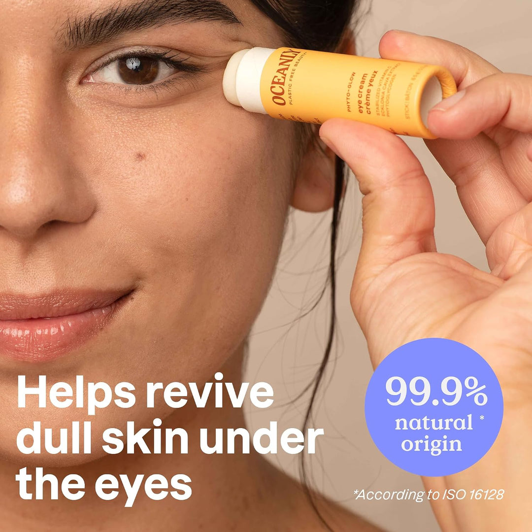 ATTITUDE Oceanly Eye Cream Stick, Made in Canada, EWG Verified, Plastic-free, Plant & Mineral-Based Ingredients, Vegan Beauty Products, PHYTO GLOW, Unscented, 8.5 grams - Just Closeouts Canada Inc.626232160574