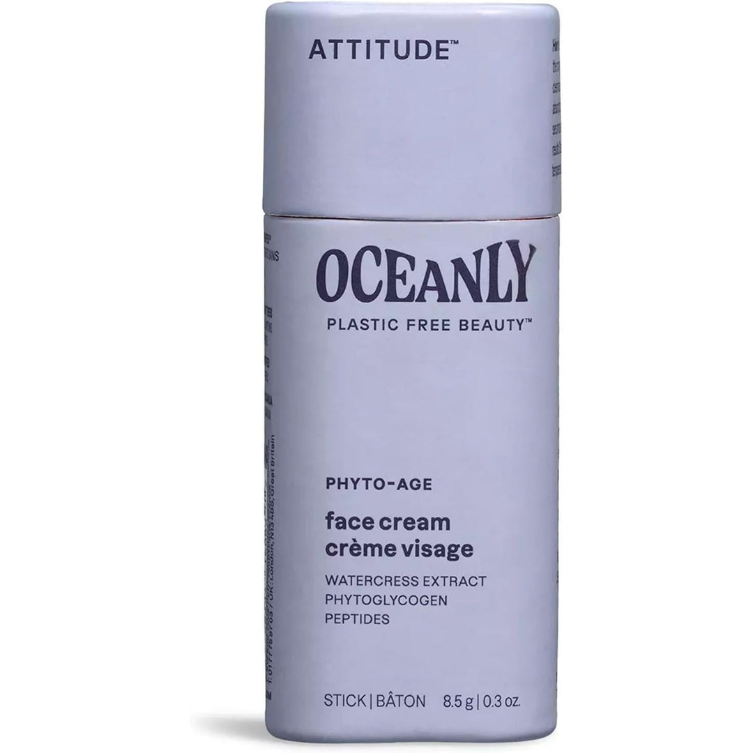 ATTITUDE Oceanly Face Cream Stick, EWG Verified, Plastic-free, Plant & Mineral-Based Ingredients, Vegan Beauty Products, PHYTO AGE, Unscented, 8.5G - Just Closeouts Canada Inc.626232160857