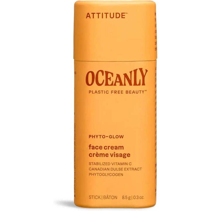 Attitude Oceanly Face Cream Stick, Made in Canada, EWG Verified, Plastic-free, Plant & Mineral-Based Ingredients, Vegan Beauty Products, PHYTO GLOW, Unscented, 8.5 grams - Just Closeouts Canada Inc.626232160826