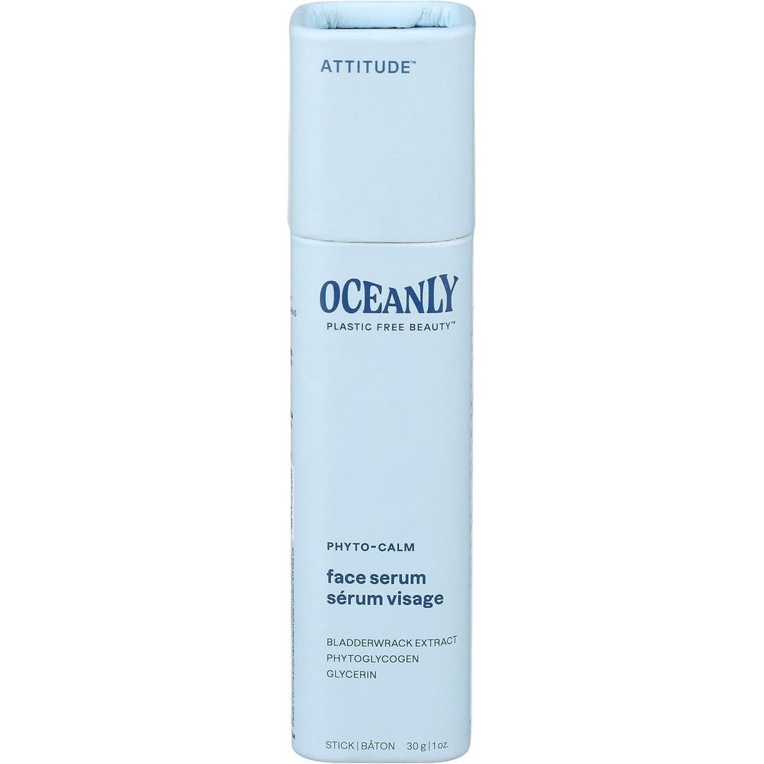 ATTITUDE Oceanly Face Serum, EWG Verified, Plastic-free, Plant and Mineral-Based Ingredients, Vegan and Cruelty-free Beauty Products, PHYTO CALM, Unscented, 30G - Just Closeouts Canada Inc.626232160598