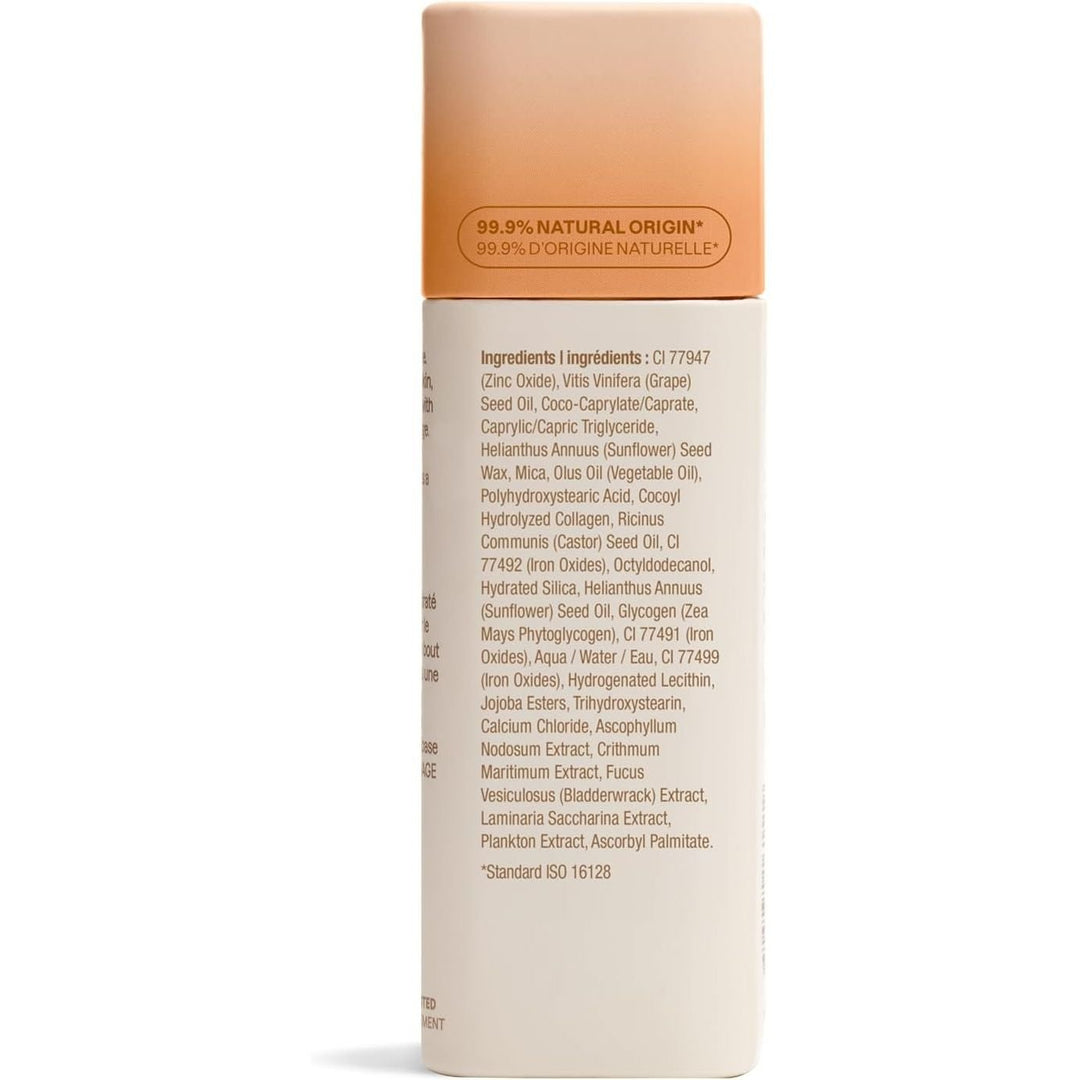ATTITUDE Oceanly Light Coverage Face Tinted Oil Stick, EWG Verified, Titanium Dioxide-Free, Vegan Tinted Moisturizer, Plastic-Free, Dune, 12g - Just Closeouts Canada Inc.626232161526