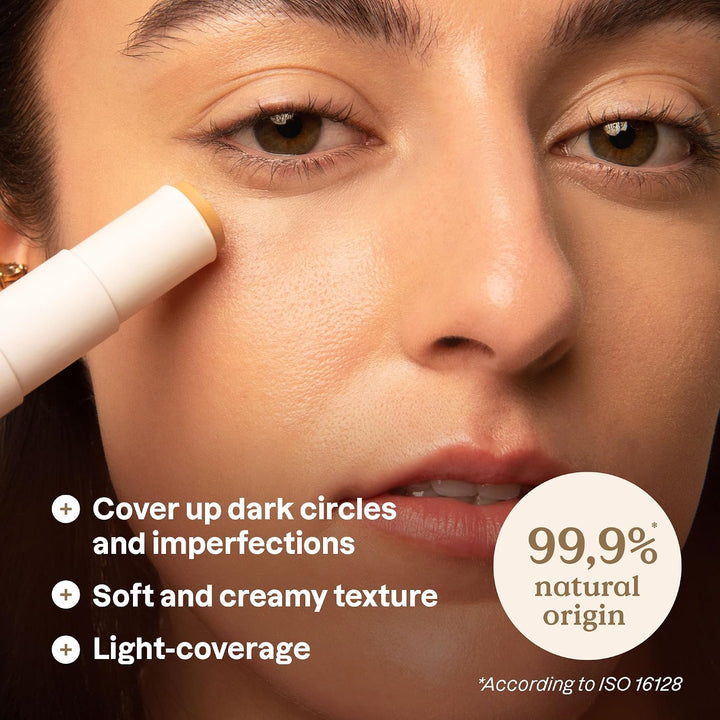 ATTITUDE Oceanly Light Coverage Under Eye Concealer Stick, Titanium Dioxide-Free, EWG Verified, Plastic-Free, Vegan Makeup, Dune, 5.7g - Just Closeouts Canada Inc.626232161328