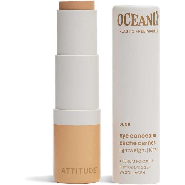 ATTITUDE Oceanly Light Coverage Under Eye Concealer Stick, Titanium Dioxide-Free, EWG Verified, Plastic-Free, Vegan Makeup, Dune, 5.7g - Just Closeouts Canada Inc.626232161328
