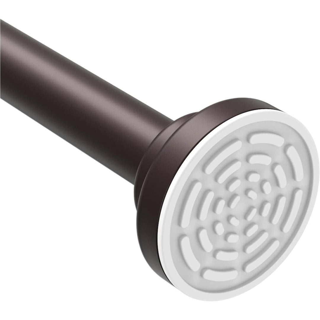Ausemku Shower Curtain Rod Tension - 26 - 76 Inch Never Rust Non - Slip Spring Tension Curtain Rod No Drilling Stainless Steel Curtain Rod Use Bathroom Kitchen?Brown? - Just Closeouts Canada Inc.