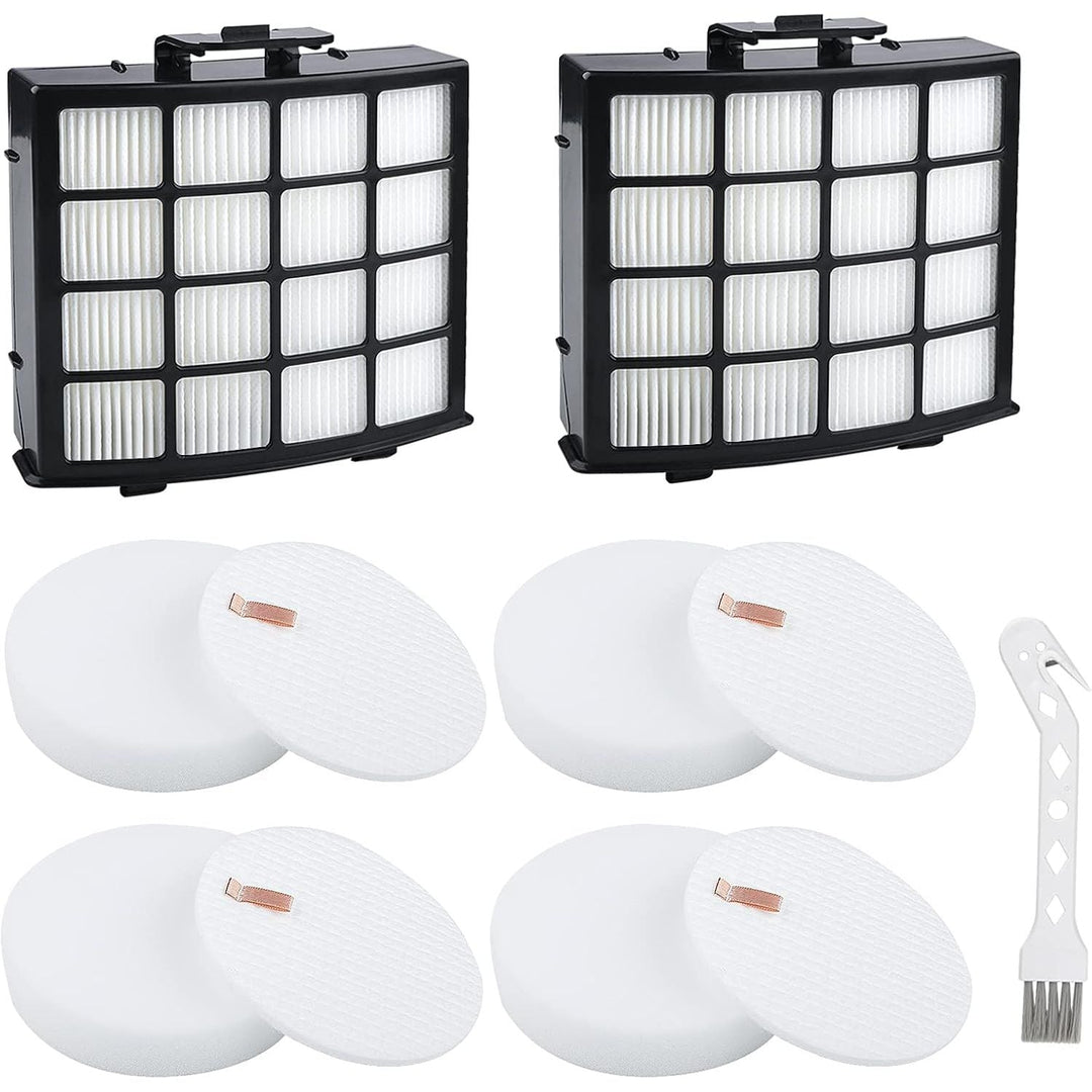 AZ2002 Vacuum Filters Replacement for Shark Vertex DuoClean PowerFin Upright Vacuum AZ2002, AZ2000W, AZ2000 Vacuum Filter, Part XFFKAZ2000, XHFAZ2000 _4 Foam, 4 Felt Filters, 2 HEPA Filters_ - Just Closeouts Canada Inc.X002VF6SVN