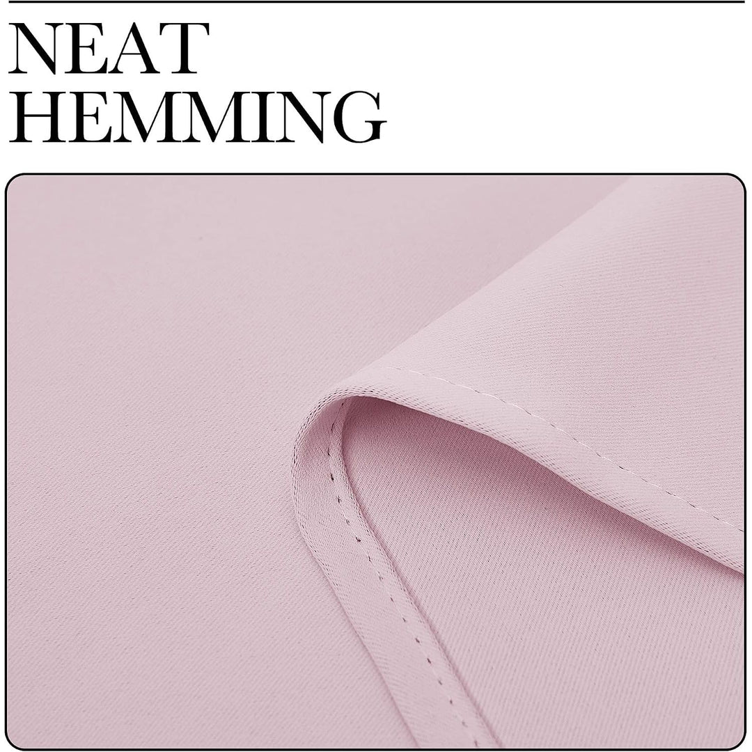 Baby Pink Room-Darkening Grommet Curtains, 42 x 63 in, 2 Panels - Just Closeouts Canada Inc.