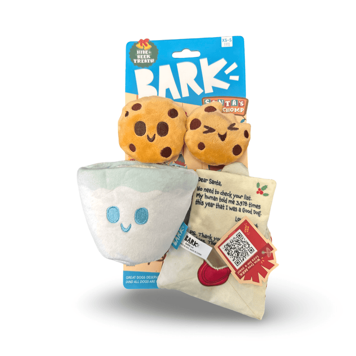 BARK Holiday Santa's Workchomp Letter Fur Santa Dog Plush Toy - Just Closeouts Canada Inc.840134688664