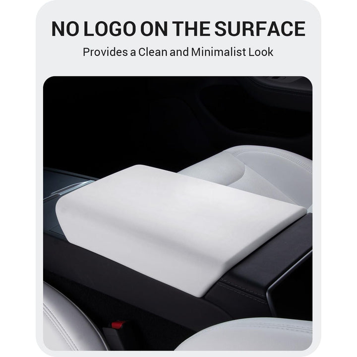 BASENOR Upgrade Center Console Cover for 2024 2025 Tesla Model 3 Refresh Highland TPU Armrest Cover Non - Slip Arm Rest Protector Model 3 Interior Accessories White - Just Closeouts Canada Inc.