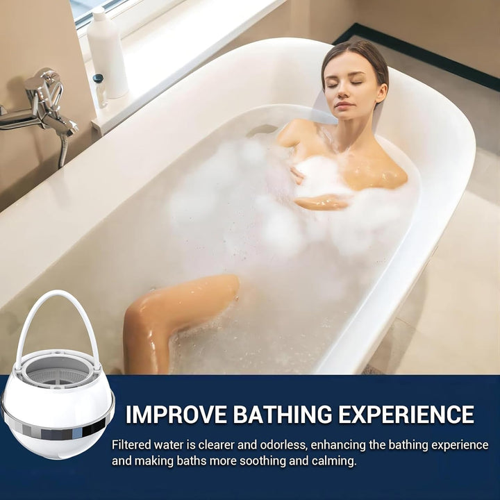 Bath Filter for Tub - Kinder Filter for Bathtub - Bath Water Ball Filter to Remove Chlorine,Fluoride and Improves Skin, Hair and Nails Condition - Just Closeouts Canada Inc.