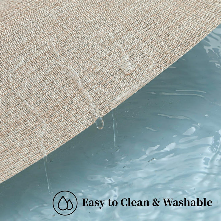 Beige Woven Placemats – Set of 4 - Just Closeouts Canada Inc.