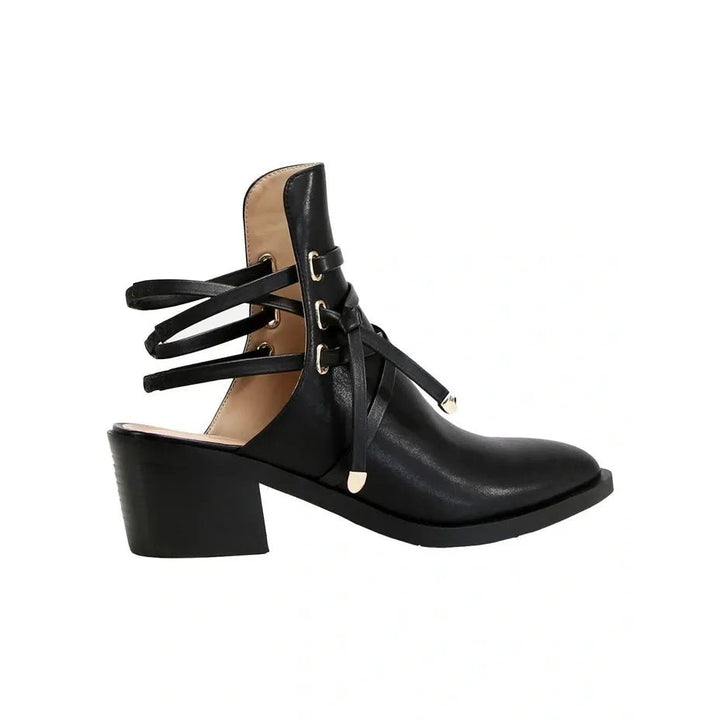 Belle & Bloom Can't Be Tamed Open Back Boot - Black - Just Closeouts Canada Inc.9343608127252