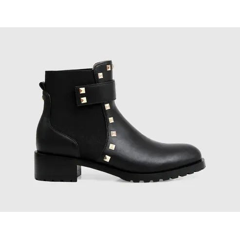 Belle & Bloom City Lights Leather Ankle Boot - Black, Size 7 US - Just Closeouts Canada Inc.9343608118922