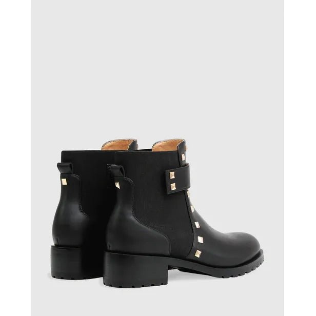 Belle & Bloom City Lights Leather Ankle Boot - Black, Size 7 US - Just Closeouts Canada Inc.9343608118922