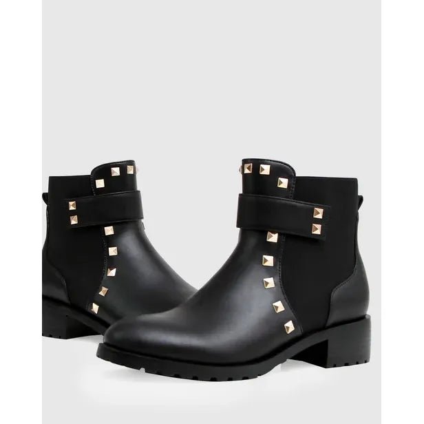Belle & Bloom City Lights Leather Ankle Boot - Black, Size 7 US - Just Closeouts Canada Inc.9343608118922
