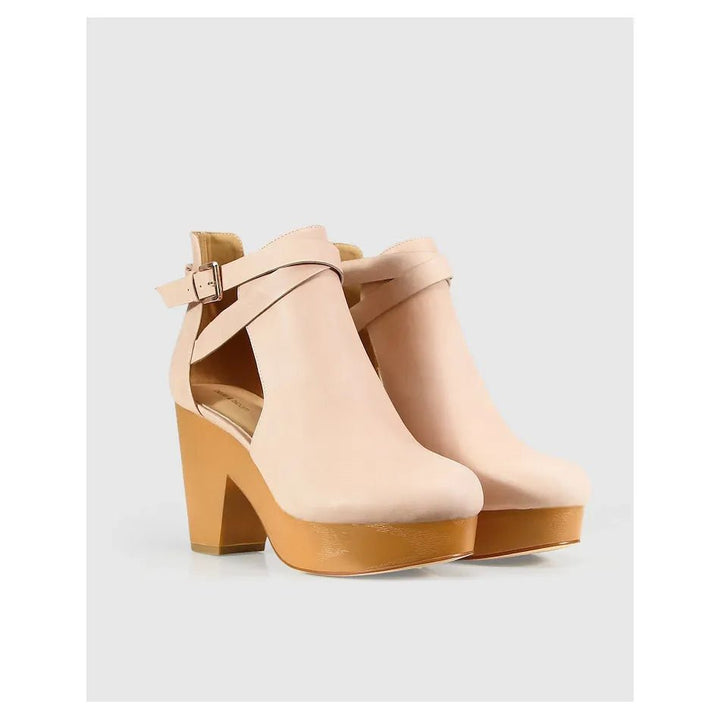 Belle & Bloom Fearless Clog Ankle Boot - Blush, Size 8 US - Just Closeouts Canada Inc.9343608122462