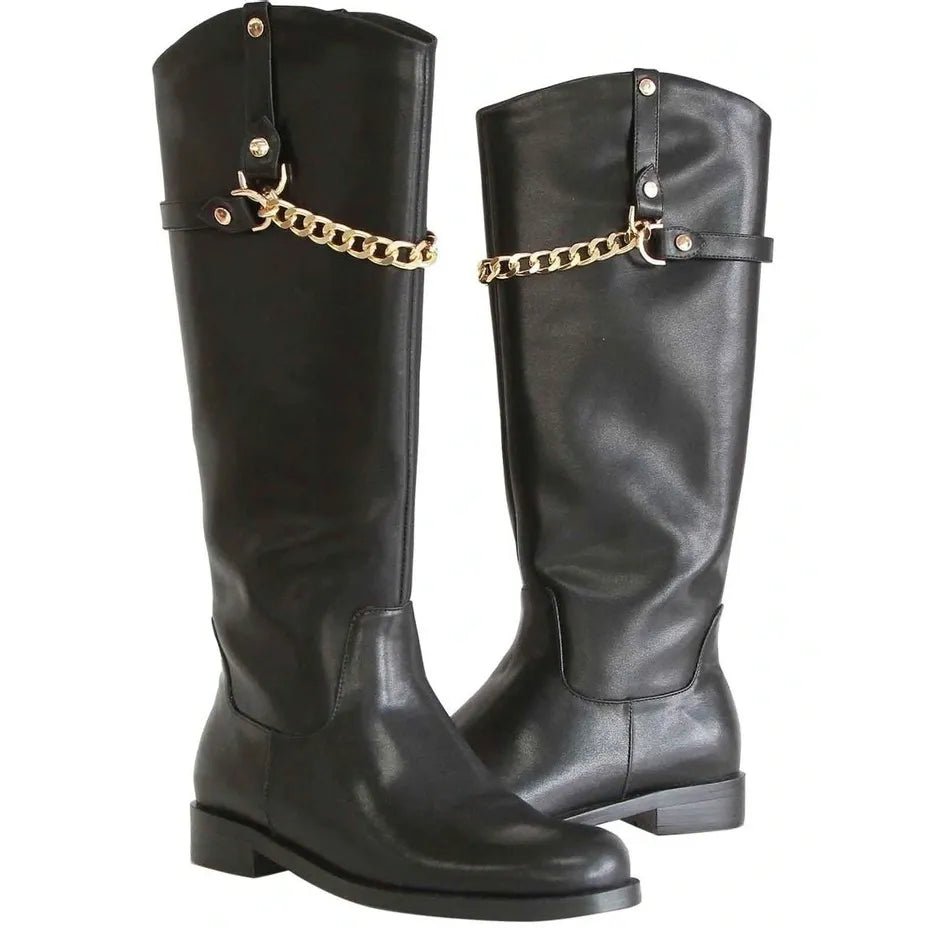 Belle & Bloom High Standard Riding Boot - Black, Size 9 US - Just Closeouts Canada Inc.9343608133727