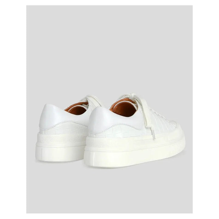 Belle & Bloom Just A Dream Croc Leather Sneaker - White - Just Closeouts Canada Inc.9343608119066
