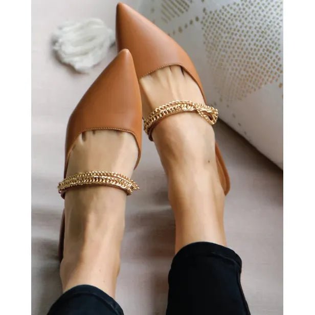 Belle & Bloom On The Go Leather Flat - Camel - Just Closeouts Canada Inc.no upc for size 9