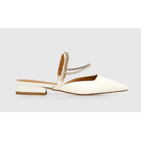 Belle & Bloom On The Go Leather Flat - Cream - Just Closeouts Canada Inc.9343608122257