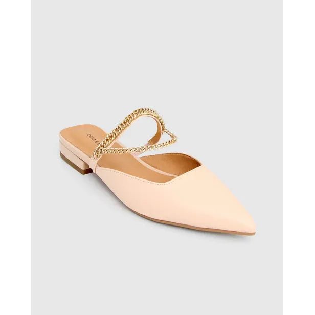 Belle & Bloom On The Go Leather Flat - Nude - Just Closeouts Canada Inc.9343608108305