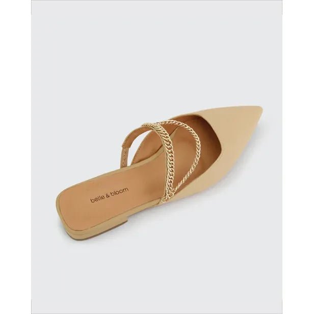 Belle & Bloom On The Go Leather Flat - Sand, Size 10 US - Just Closeouts Canada Inc.9343608118809