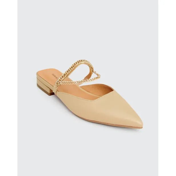 Belle & Bloom On The Go Leather Flat - Sand, Size 10 US - Just Closeouts Canada Inc.9343608118809