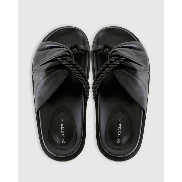 Belle & Bloom Whitehaven Slide - Black, Size 10 US - Just Closeouts Canada Inc.9343608131129