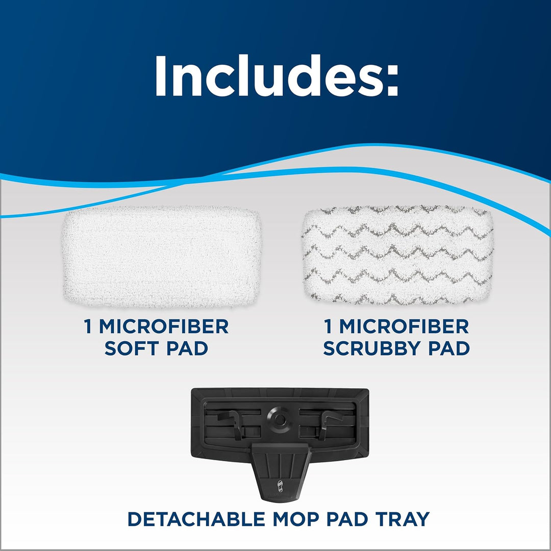 Bissell Symphony Vacuum for Hardwood and Tile Floors, 4 Pads Included, 1132A Steam mop - Just Closeouts Canada Inc.