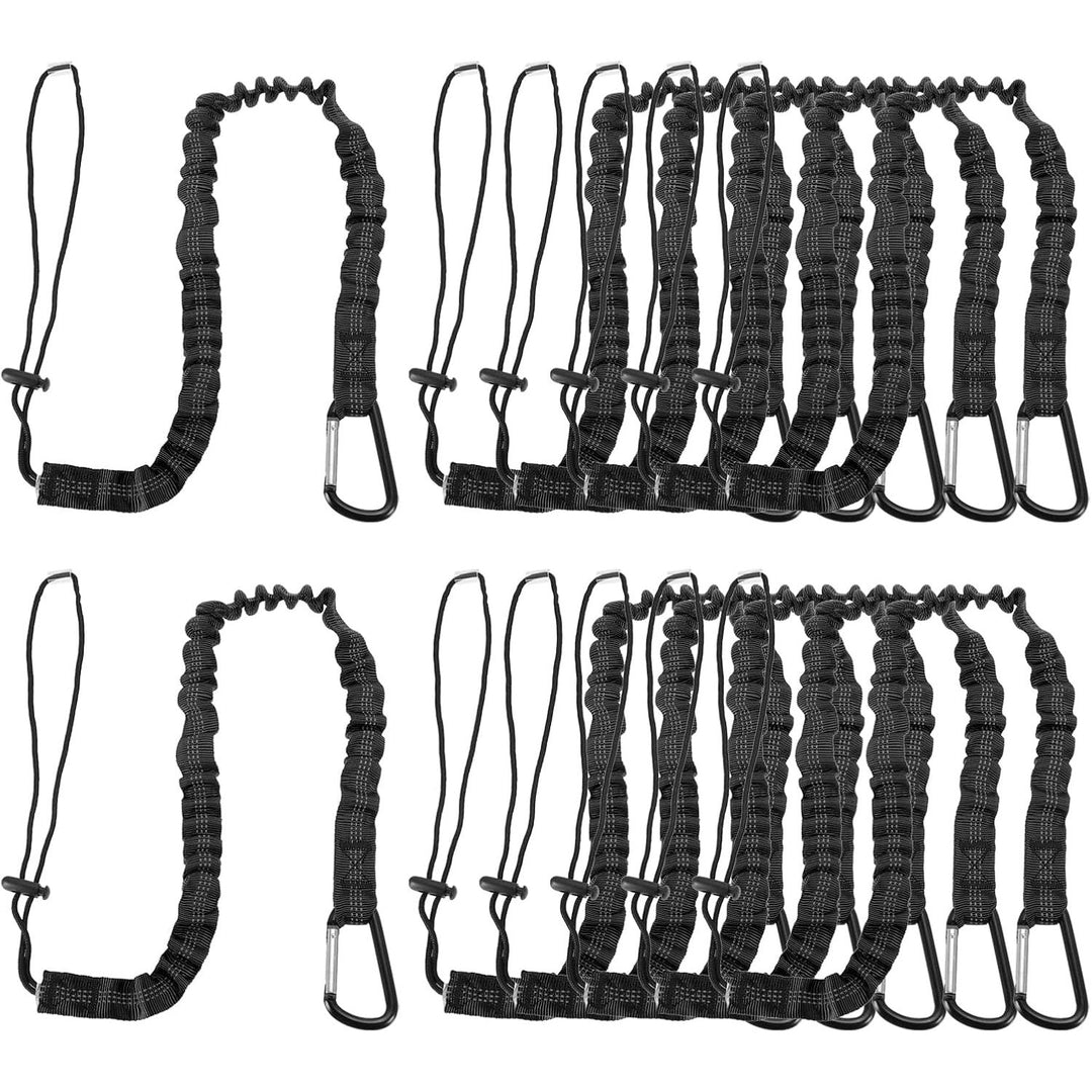 Black 3-Foot Retractable Tool Lanyards, 12-Pack - Just Closeouts Canada Inc.