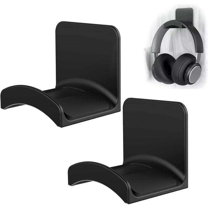 Black Adhesive Headphone Hangers, 2-Pack - Just Closeouts Canada Inc.X004IO4ZQP