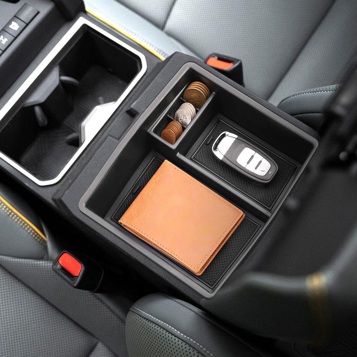 Black Centre Console Organizer for 2024–2025 Toyota Tacoma - Just Closeouts Canada Inc.