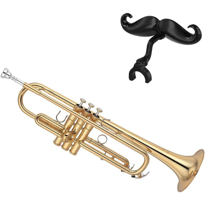 Black Clip-On Moustache Decorations for Brass Mouthpieces, 2-Pack - Just Closeouts Canada Inc.X004GZMVXF