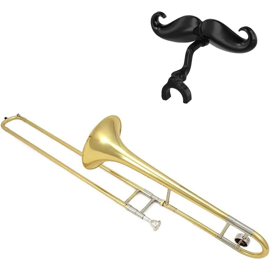 Black Clip-On Moustache Decorations for Brass Mouthpieces, 2-Pack - Just Closeouts Canada Inc.X004GZMVXF