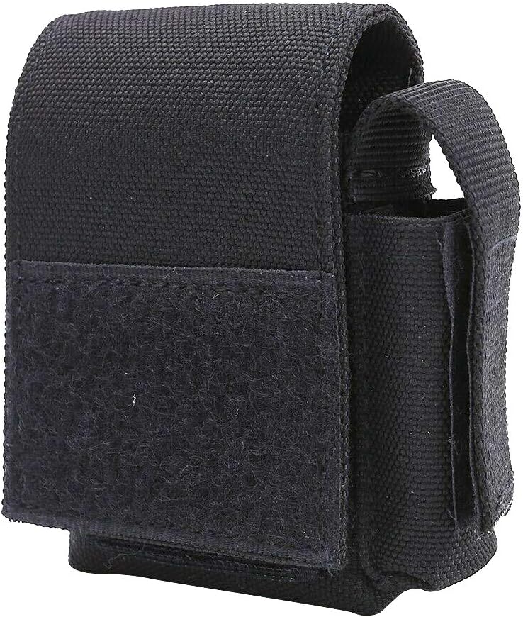 Black Compact MOLLE Utility Pouch with Side Pocket - Just Closeouts Canada Inc.