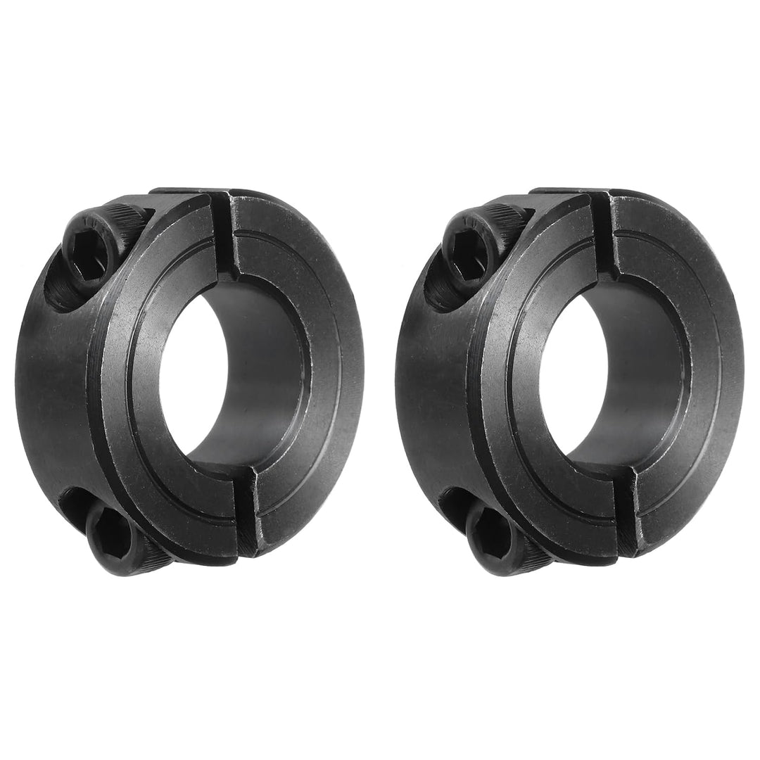 Black Double-Split Shaft Collars, 3/4-Inch Bore, 2-Pack - Just Closeouts Canada Inc.