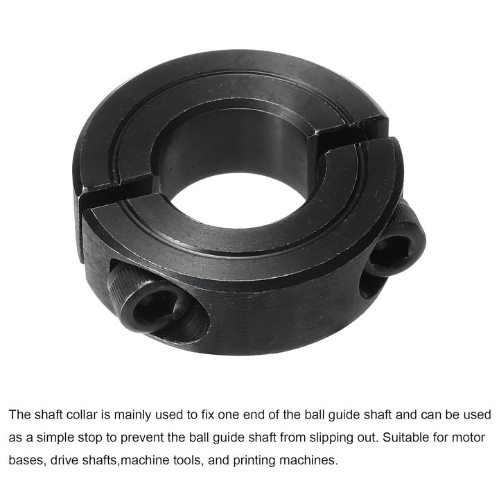 Black Double-Split Shaft Collars, 3/4-Inch Bore, 2-Pack - Just Closeouts Canada Inc.