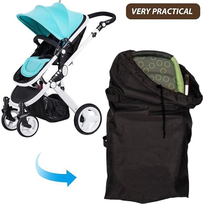 Black Gate-Check Car Seat & Stroller Travel Bag - Just Closeouts Canada Inc.B0DHVGP86B