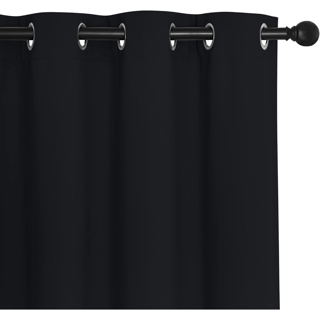 Black Grommet Blackout Curtain, 66 x 84 in, 1 Panel - Just Closeouts Canada Inc.