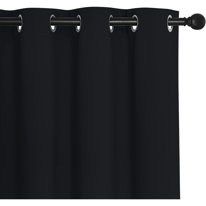 Black Grommet Blackout Curtain, 66 x 84 in, 1 Panel - Just Closeouts Canada Inc.