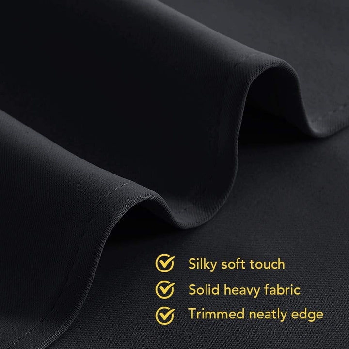 Black Grommet Blackout Curtains, 70 x 95 Inches, 2 Panels - Just Closeouts Canada Inc.