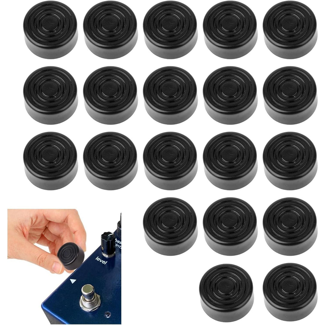 Black Guitar Pedal Footswitch Toppers, 20 Pieces - Just Closeouts Canada Inc.X004CHCF4H