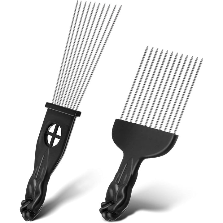 Black Metal Afro Hair Pick Combs, 2 Pieces - Just Closeouts Canada Inc.X004T78ILJ