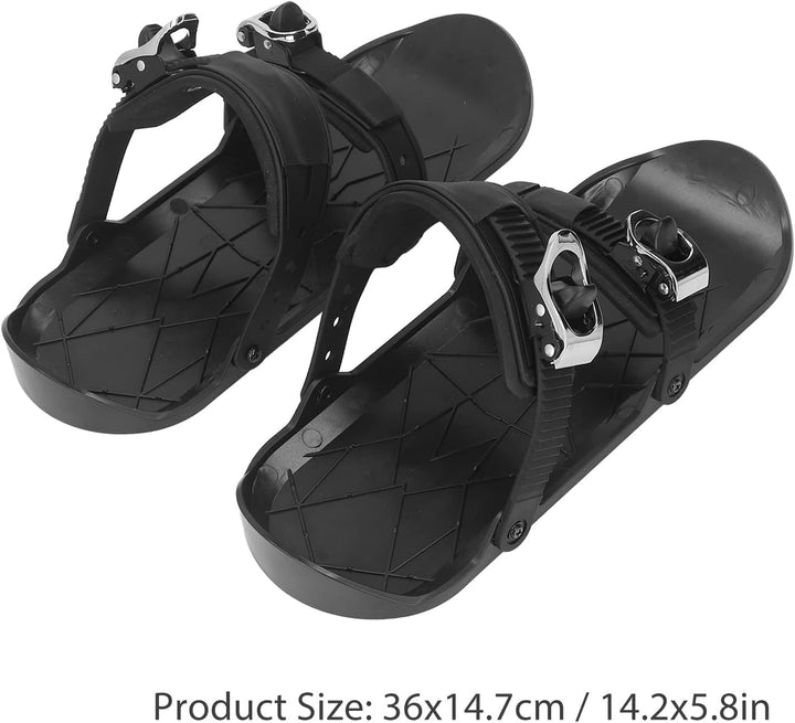 Black adjustable mini ski skates, view 5