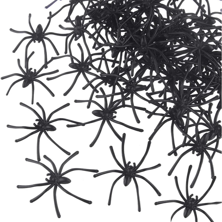Black Mini Spider Decorations – 50 Pieces - Just Closeouts Canada Inc.