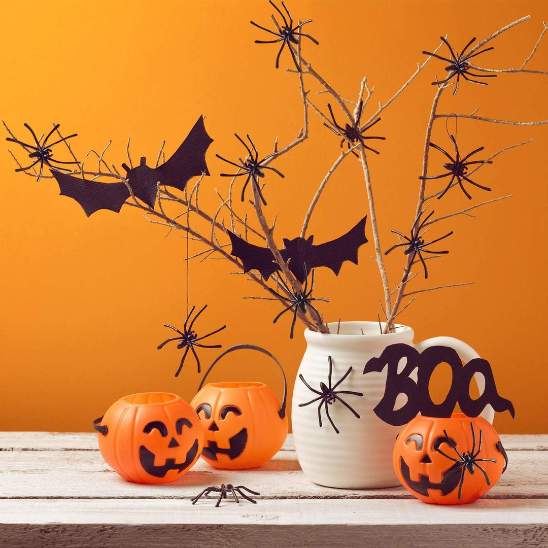 Black Mini Spider Decorations – 50 Pieces - Just Closeouts Canada Inc.